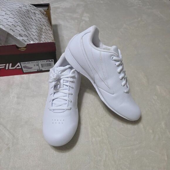 FILA Other - Fila Forlani Outline Flag Men's 7.5 White Motorsport Inspired Sneakers White NIB